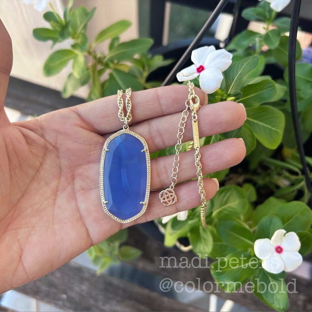 Kendra Scott Rae Necklace in Periwinkle